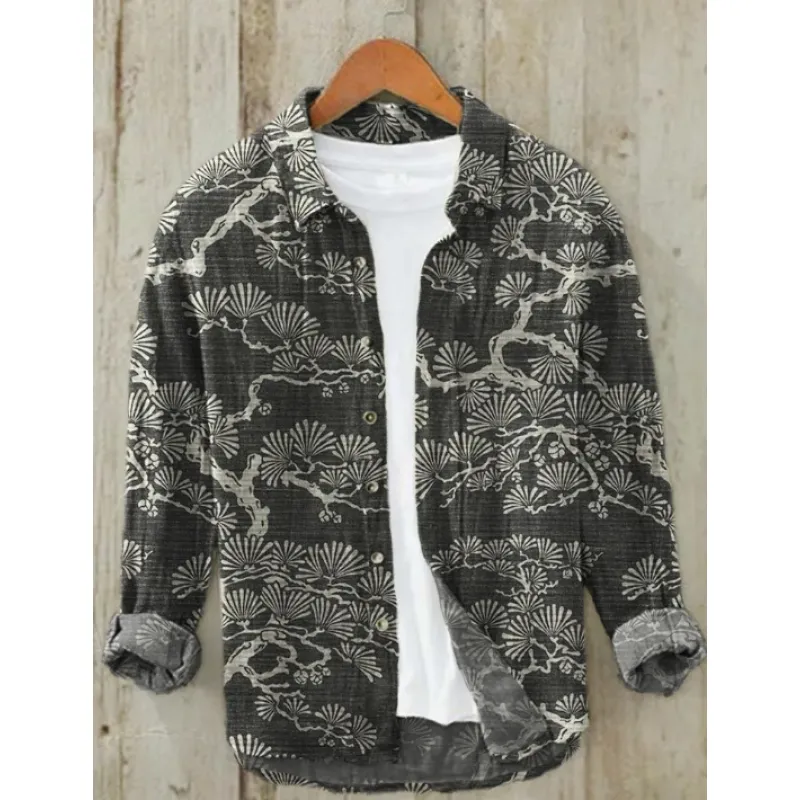 New Casual Printed Hawaiian Shirt Men - Image 3