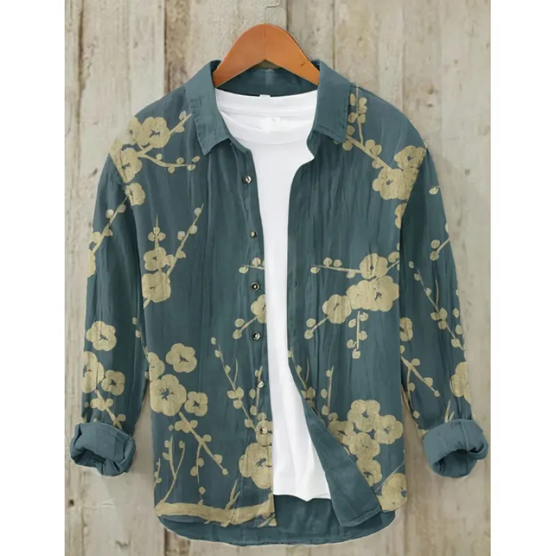 New Casual Printed Hawaiian Shirt Men - Image 6